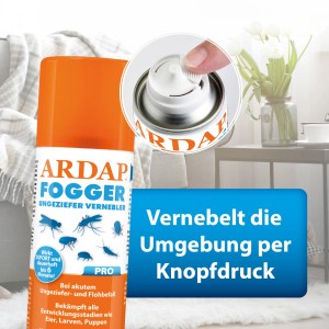 Ardap Ungezieferspray Pro Fogger Set, 2x100ml zur Umgebungsbehandlung gegen Ungeziefer.