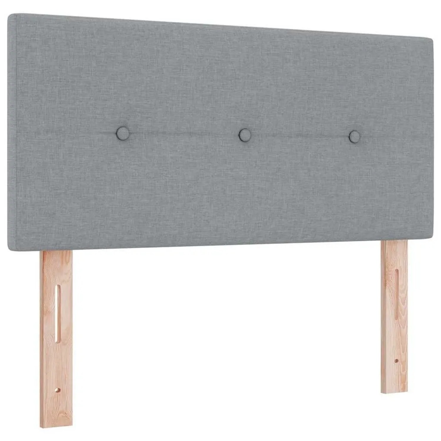 vidaXL Kopfteil mit Kopfteil Hellgrau 100 cm Kunstleder 42007137