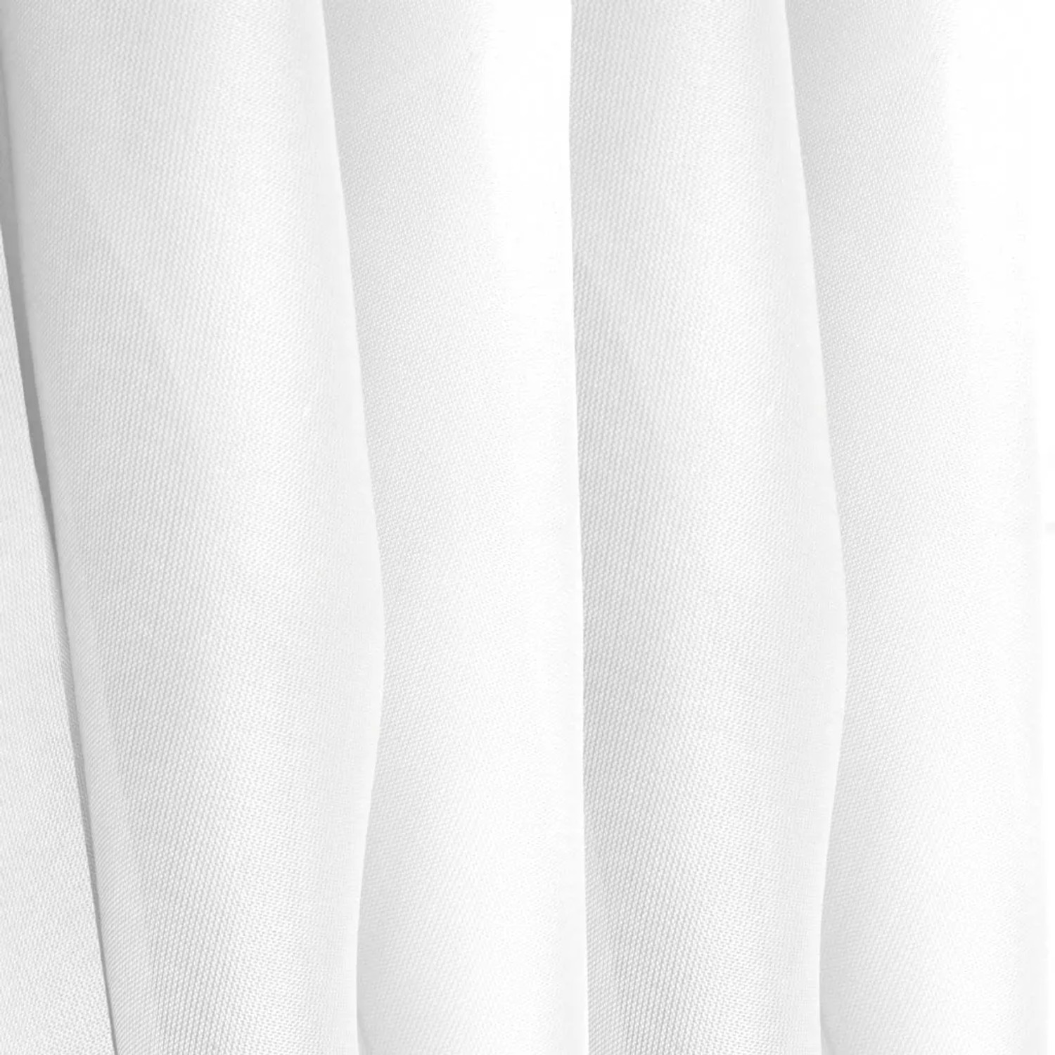 Weiße Bistrogardine Noella mit Schlaufen, 160x45 cm, für eine gemütliche Fensterdekoration.