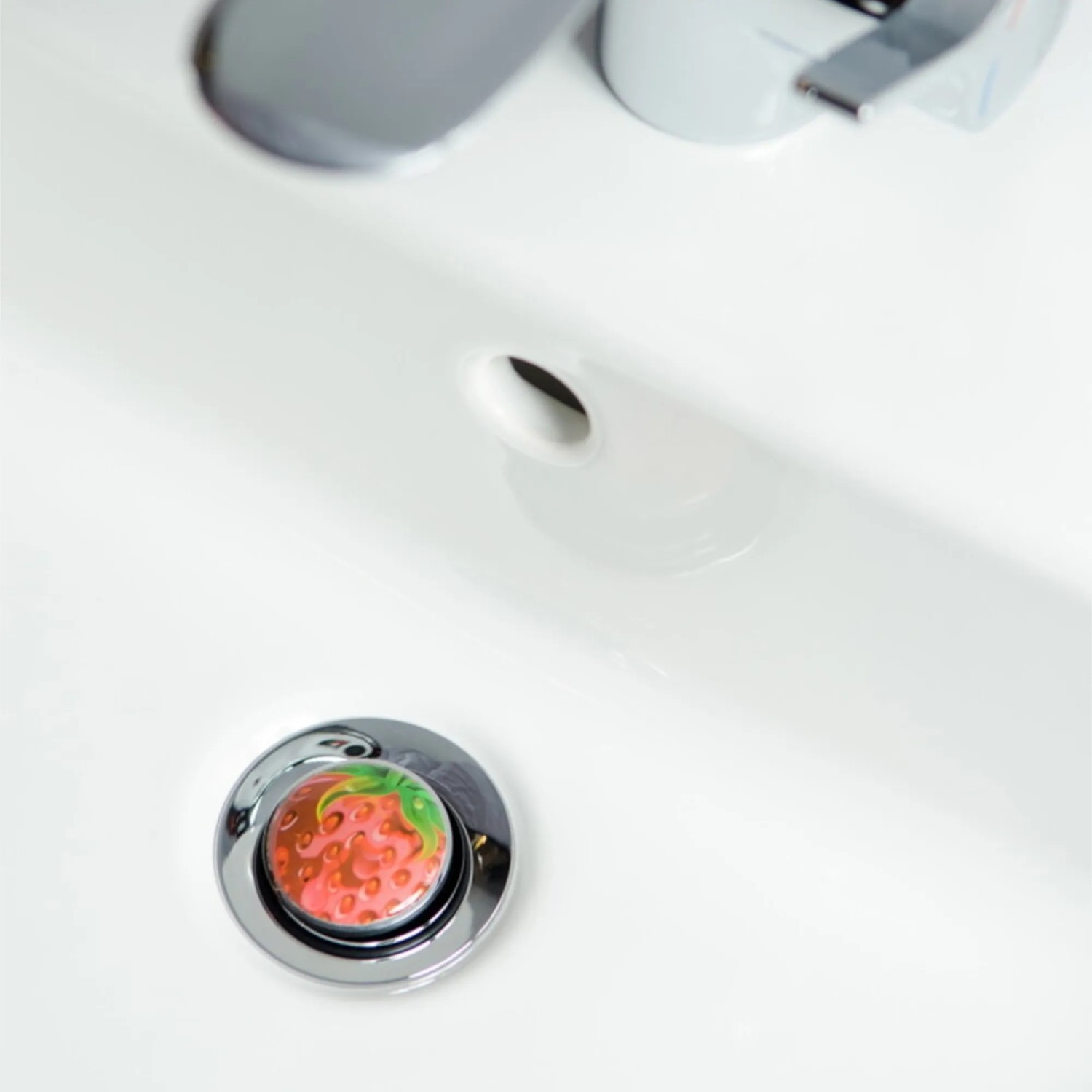 Boltze Deko Waschbecken-Stöpsel Herz Motiv - Verchromter Stöpsel 40mm Für Alle Waschbecken