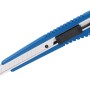 Blaues LUX Cuttermesser (9 mm) mit Kunststoffgehäuse und ausfahrbarer Klinge.