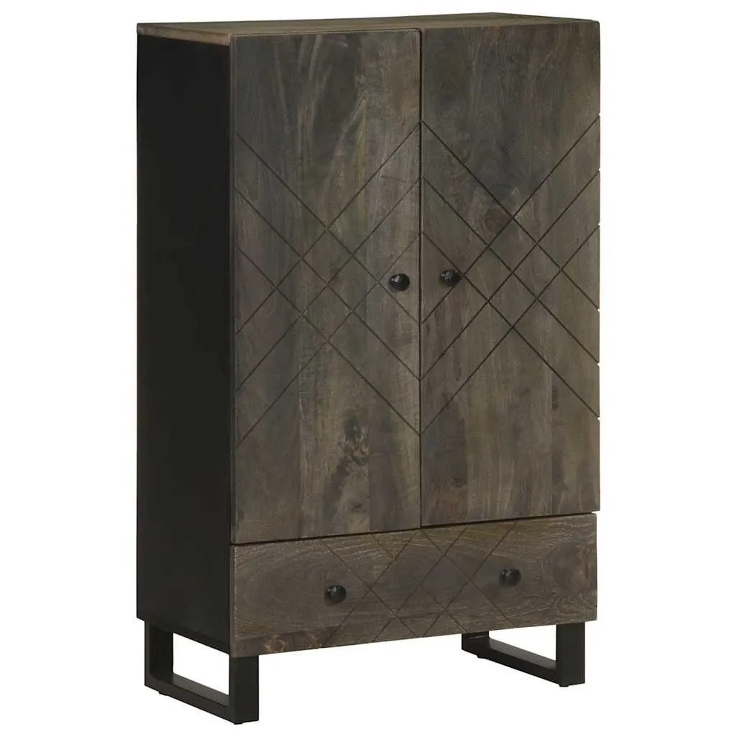 vidaXL Highboard 60x33x100 cm Massivholz Mango 4017714
