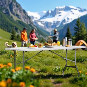 Wiltec Campingtisch Klappbar Klapptisch Partytisch Buffettisch Tisch Gartentisch
