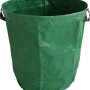 Grüner Gartenabfallsack 265 l aus Polypropylen mit Trageschlaufen.