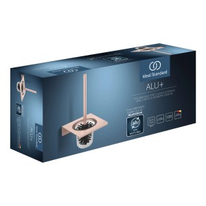 Ideal Standard WC-Bürstengarnitur zur Wandmontage, Rosé, in Originalverpackung.