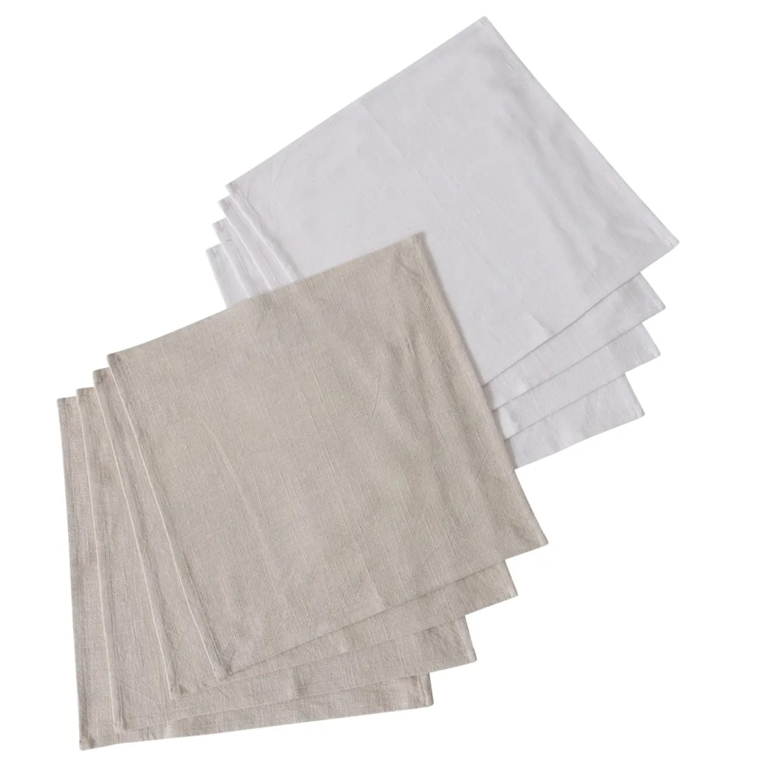 Bis Siena Servietten Aus Baumwolle – 2er Set, 40x40 Cm, Einfarbig Dunkelgrau, Made In Italy