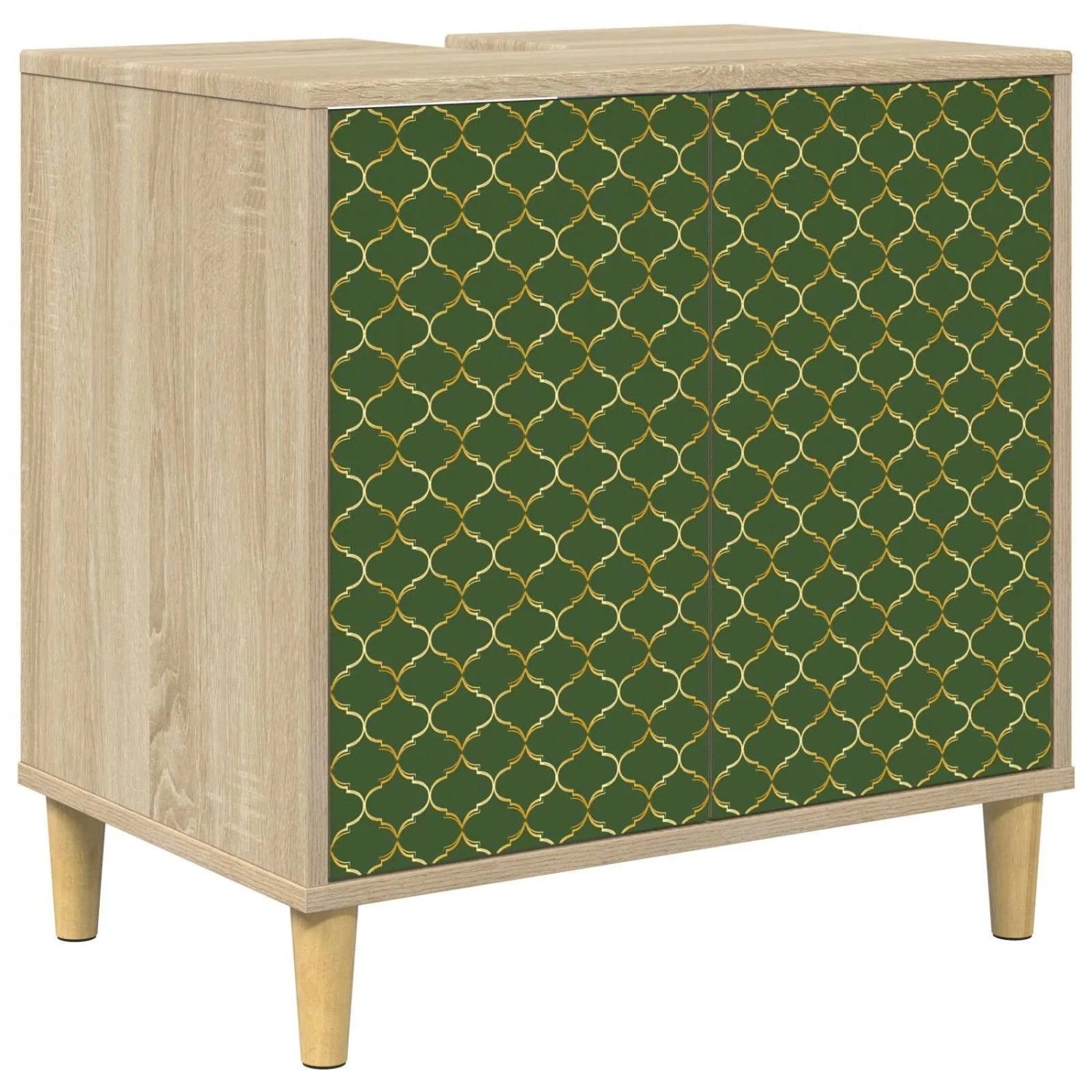 vidaXL Badezimmerschrank GELEEN Sonoma 60 x 40 x 60 cm Holzwerkstoff 8007391