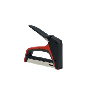 Arrow Handtacker T50X für Flachdrahtklammern, rot/schwarz, für Heimwerker.