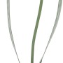 Gartenstecker Tulpe in Orange, Beige und Weiß, 45,5 cm hoch. Gartendeko für Beet und Kübel.