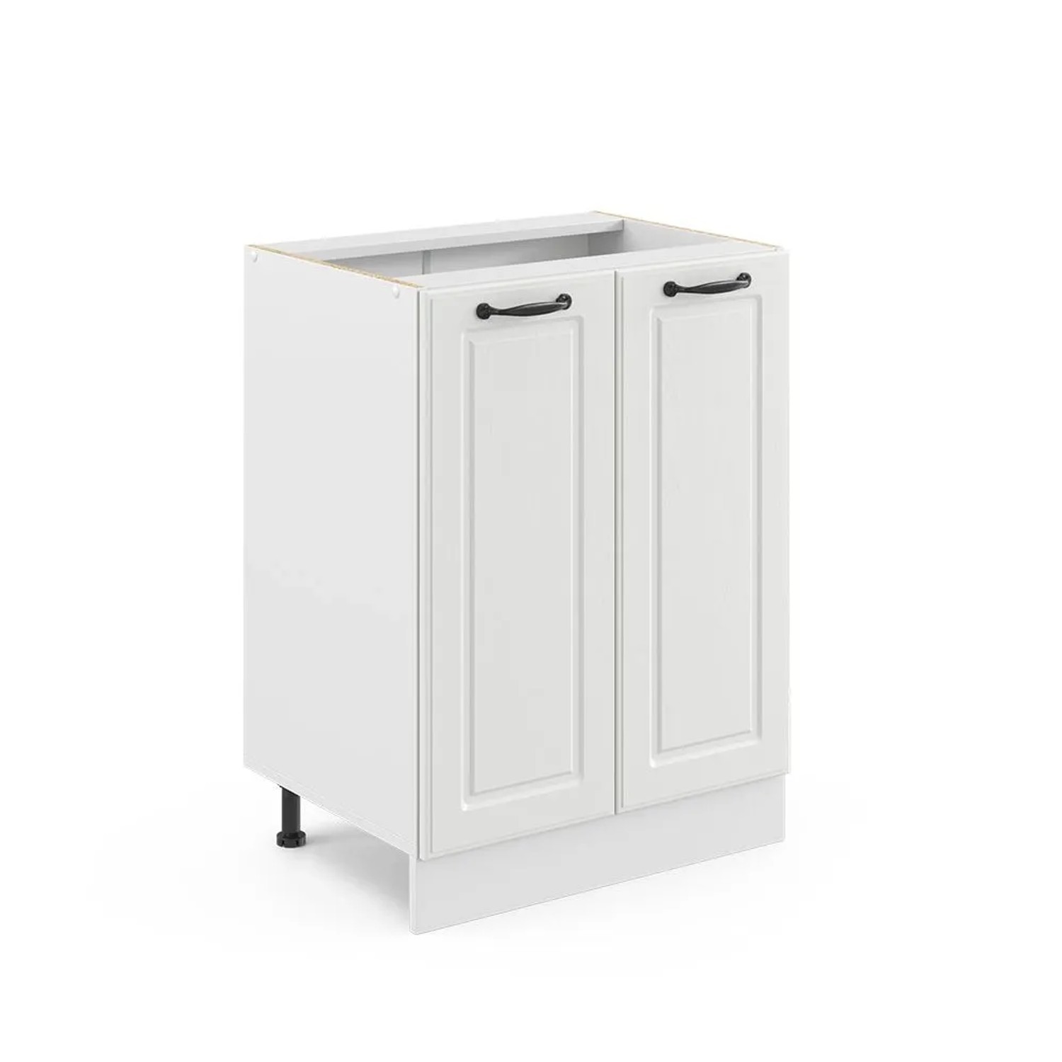 Vicco Küchenunterschrank R-Line Weiß Landhaus Weiß 60 cm ohne Arbeitsplatte
