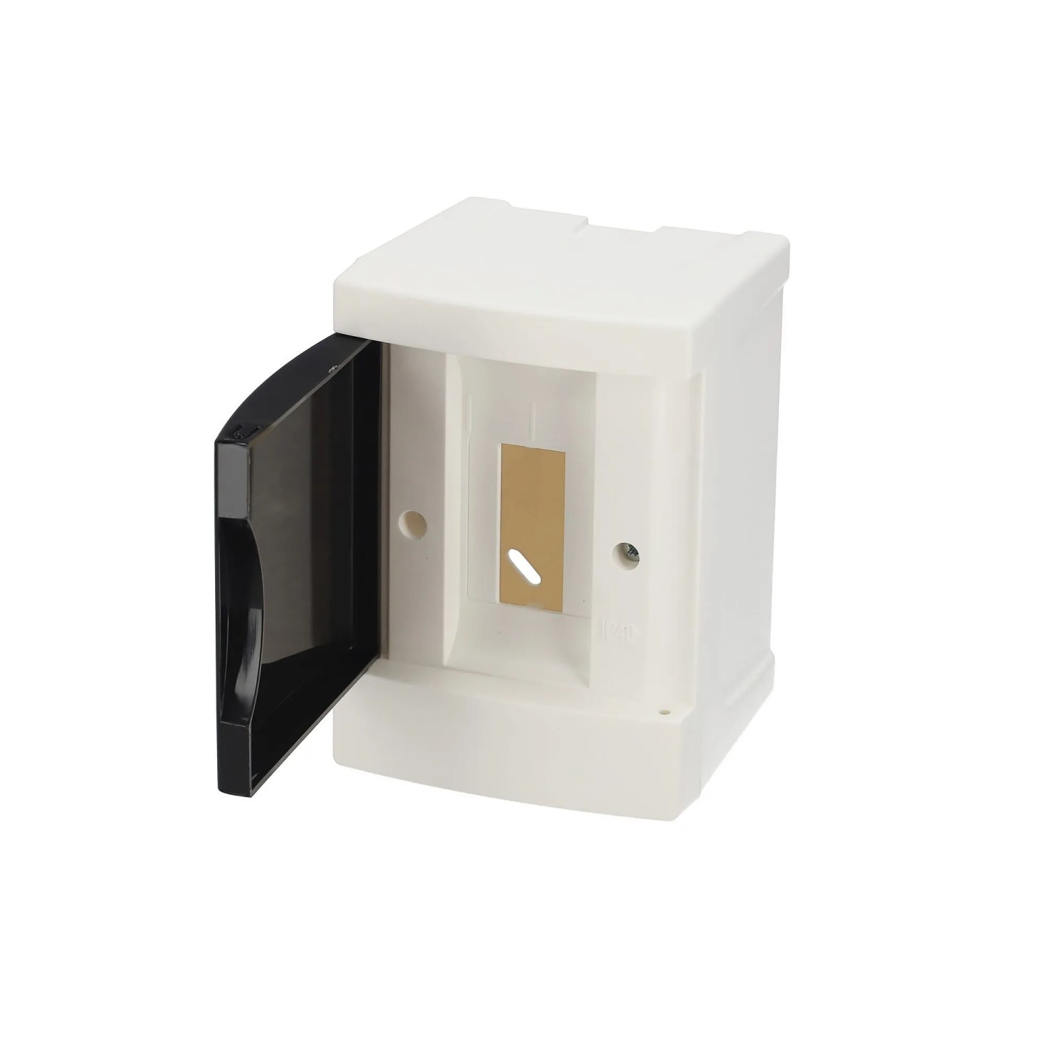 EDO Verteilerkasten Aufputz 1-Reihig Für 2 Module 140 x 100 x 95 mm IP40 Weiß ABS Sicherungskasten Kleinverteiler Für Hausinstallation