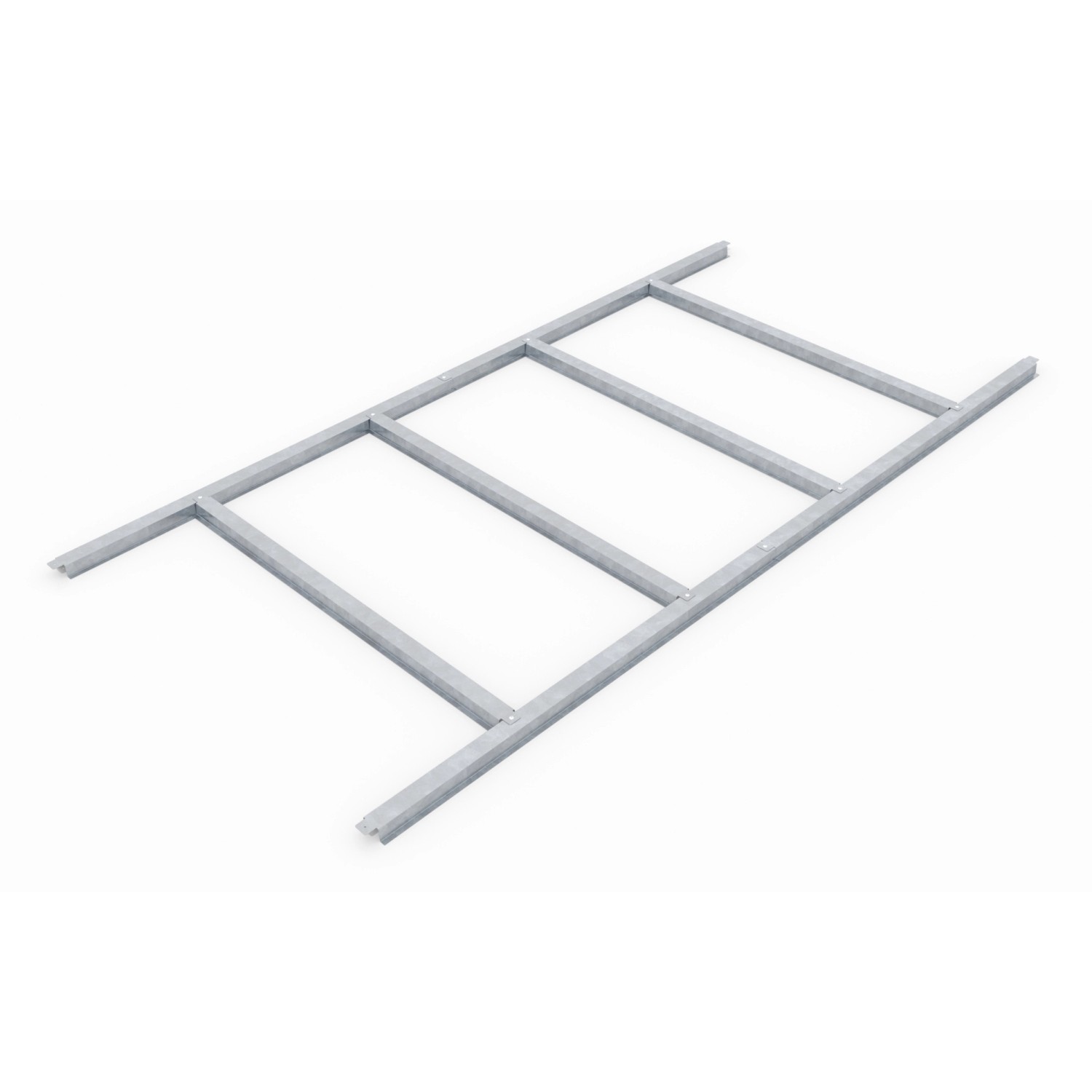 Pergart Bodenfundament Frankfurt II 65 Alu 181 cm x 137 cm x 2,6 cm