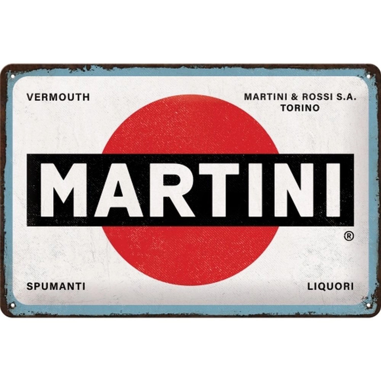 Nostalgic-Art Blechschild 20 x 30cm - Martini - Martini Logo White günstig online kaufen