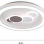 Weiße LED-Deckenleuchte Eliza von Paul Neuhaus, Ø 60 cm, für Wohnräume. Moderne Deckenlampe mit warmweißem Licht.