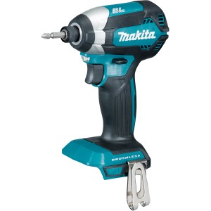Makita Akku-Schlagschrauber DTD153Z Solo, 18V, mit Bit und Gürtelclip.