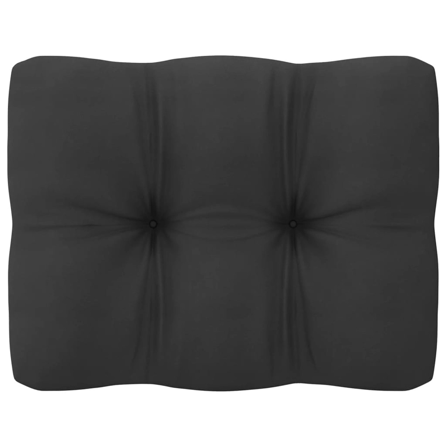 Anthrazitfarbenes Kissen für vidaXL Garten-Lounge-Set aus Kiefer Massivholz.