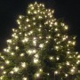 Satisfire Lichterkette mit warmweißen LED-Kugellampen an einem Weihnachtsbaum.