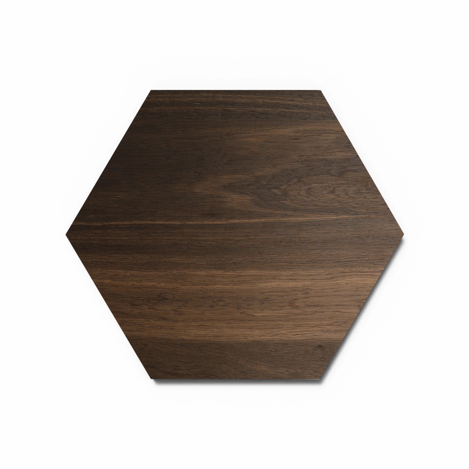 Designpaneele Hexagon Geräucherte Eiche Clear MDF Schwarz 25 cm x 25 cm 3 Stück