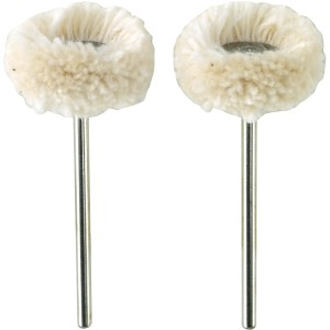 Proxxon Baumwollscheiben (2 Stk.) für Miniaturwerkzeuge zum Polieren von Metall, Keramik und Kunststoff.