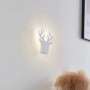 Weiße Lindby LED Wandleuchte Hirvi im modernen Design für Innenräume.