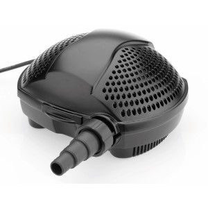Pontec PondoMax Eco 14.000 Filter- und Bachlaufpumpe in Schwarz, mit Stufenschlauchtülle.