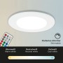 3er Set Briloner LED Einbaustrahler, dimmbar, mit RGB und CCT Farbtemperatursteuerung.