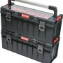 QBRICK Werkzeugkoffer PRO 700 Expert, 2-teilig, mit transparentem Deckel und Aluminiumgriff.