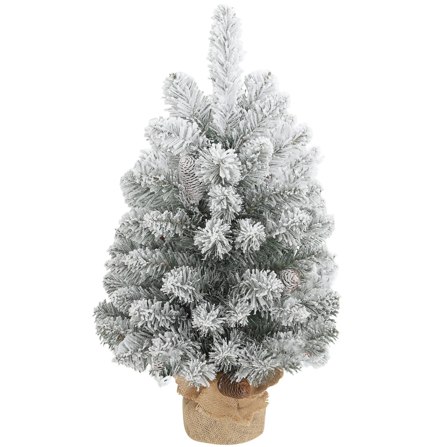 HOMCOM Weihnachtsbaum Kunststoff Metall 37L x 37B x 60H cm