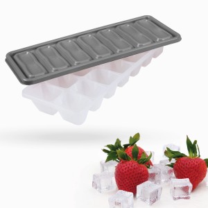 Bestgoodies Eiswürfelform Grau, 8er Set Küchenhelfer mit Deckel.