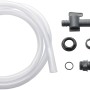 Garantia Schlauchset Aqua-Go 19 mm für Regentonnen: Schlauch, Hahn, Dichtungen und Wandhalterung.