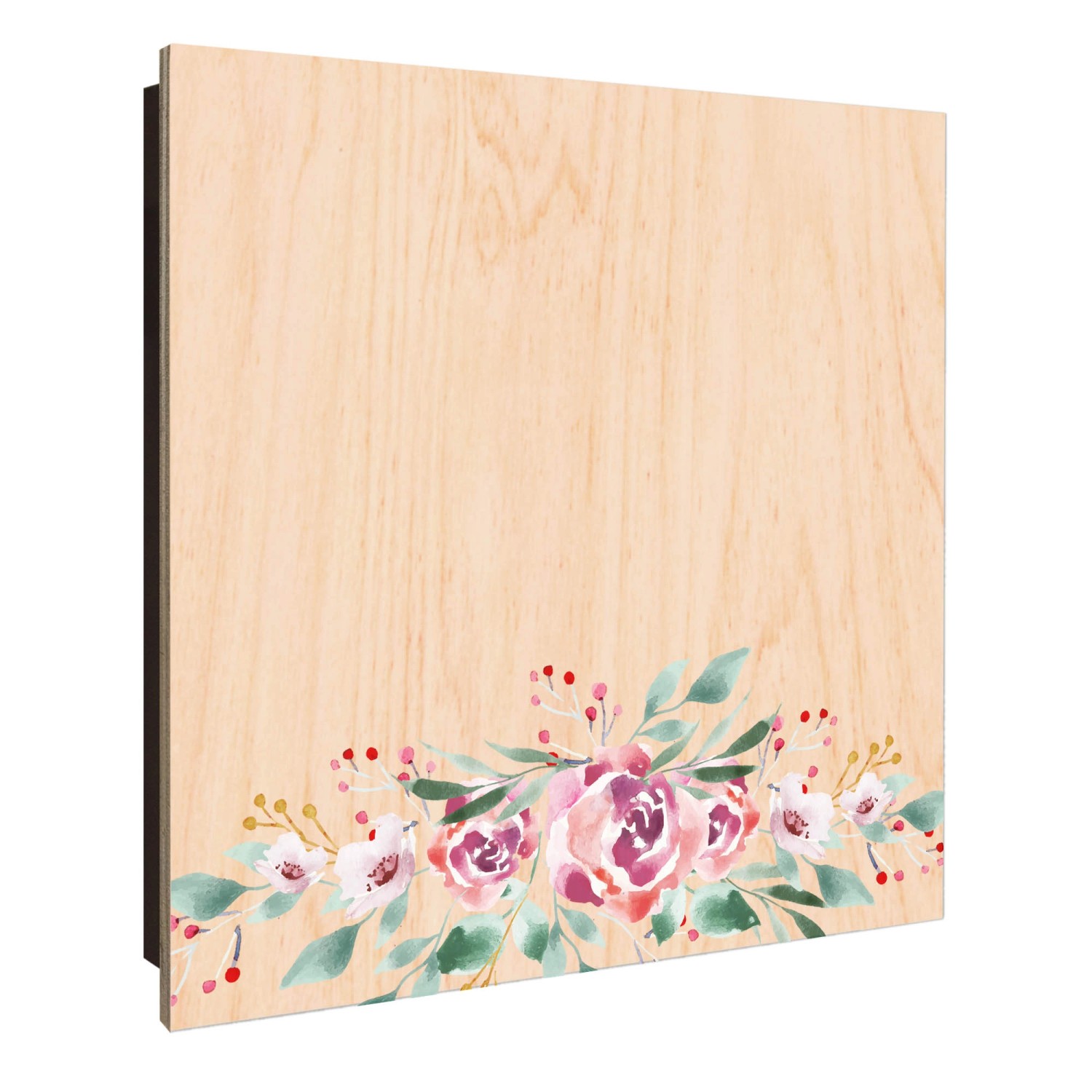 Banjado Großer Schlüsselkasten Holz 30x30cm Schwarz Scharnier Links 50 Hake günstig online kaufen