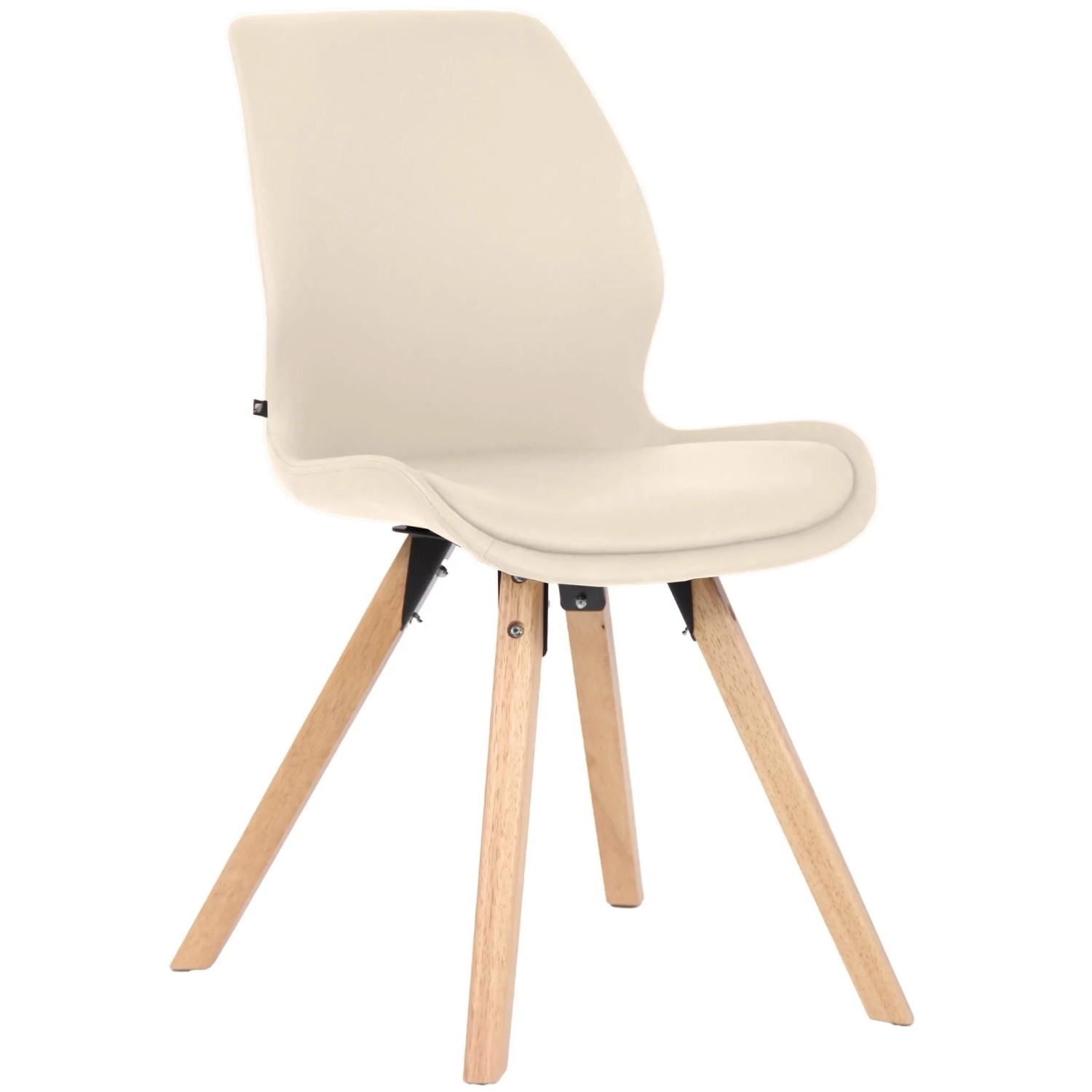 CLP Esszimmerstuhl Luna creme/Kunstleder