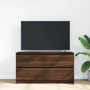 vidaXL TV-Schrank Braun Eichen-Optik 100x35x54 cm Holzwerkstoff 861811