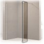 Bernstein Seitenelement Spritzschutz Echtglas NT106 Graues Glas