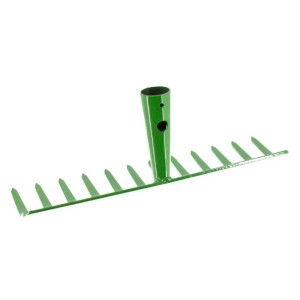 Galaflor Gartenrechen aus Stahl 12 Zinken 30 cm