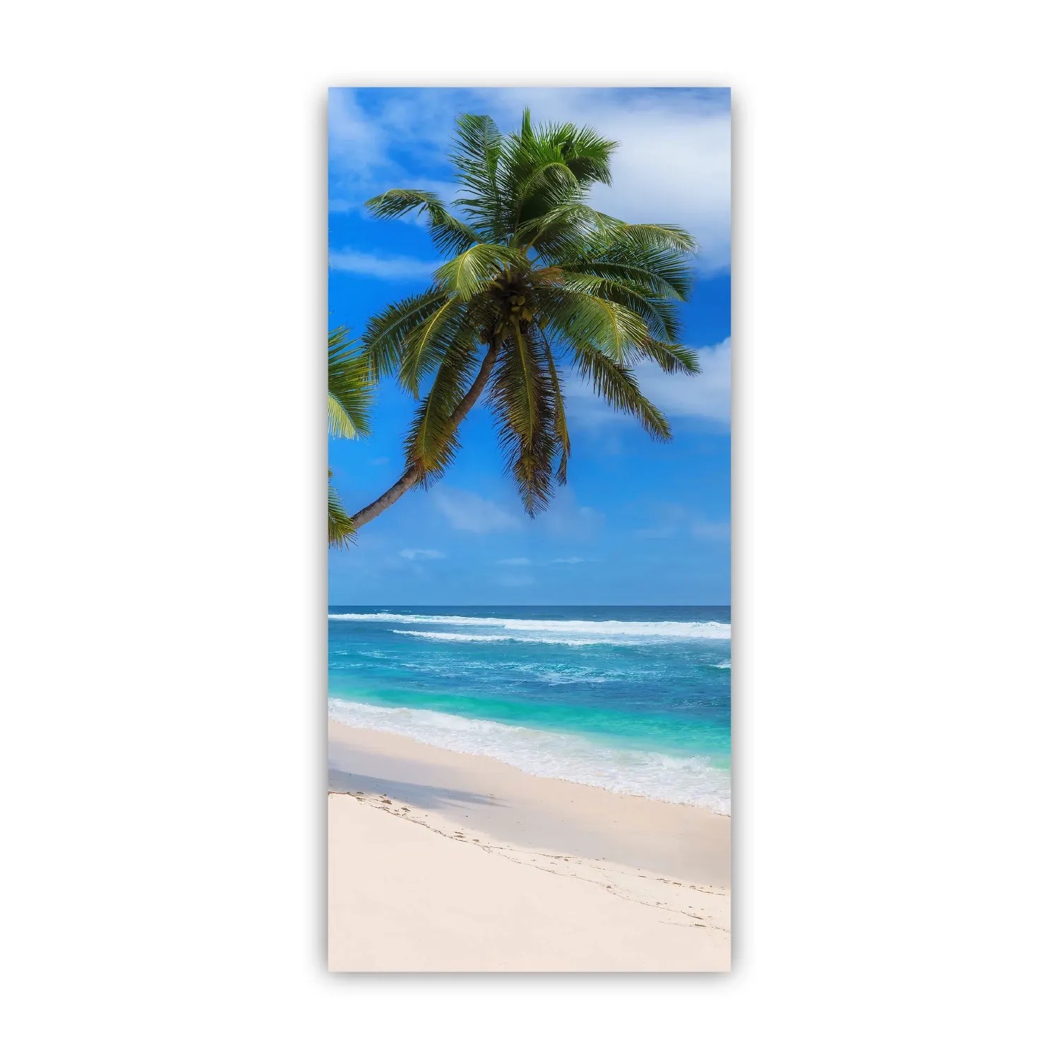 Walllux Duschrückwand Paradies Strand Alu-Verbund 3 mm 90 x 200 cm
