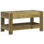 vidaXL Gartenhocker aus imprägniertem Kiefernholz, 62x30x32 cm, ideal als Sitzgelegenheit oder Beistelltisch.