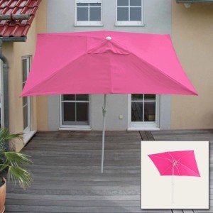 MCW Sonnenschirm Castellammare 2x3m Neigbar Pink