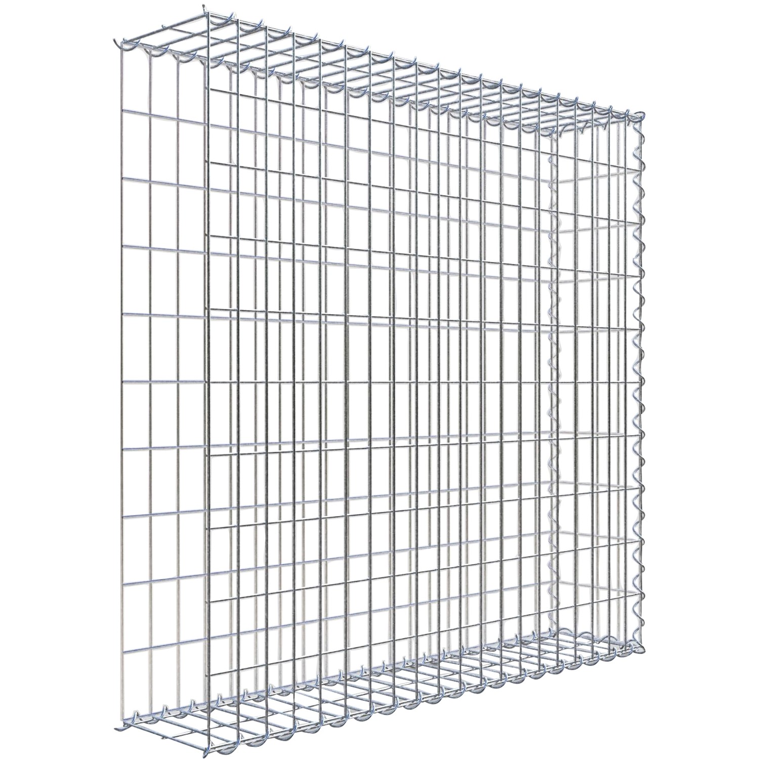 Gabiona Gabione-Anbaukorb Typ 2 100 x 100 x 20 cm Maschenw 5 x 10 cm