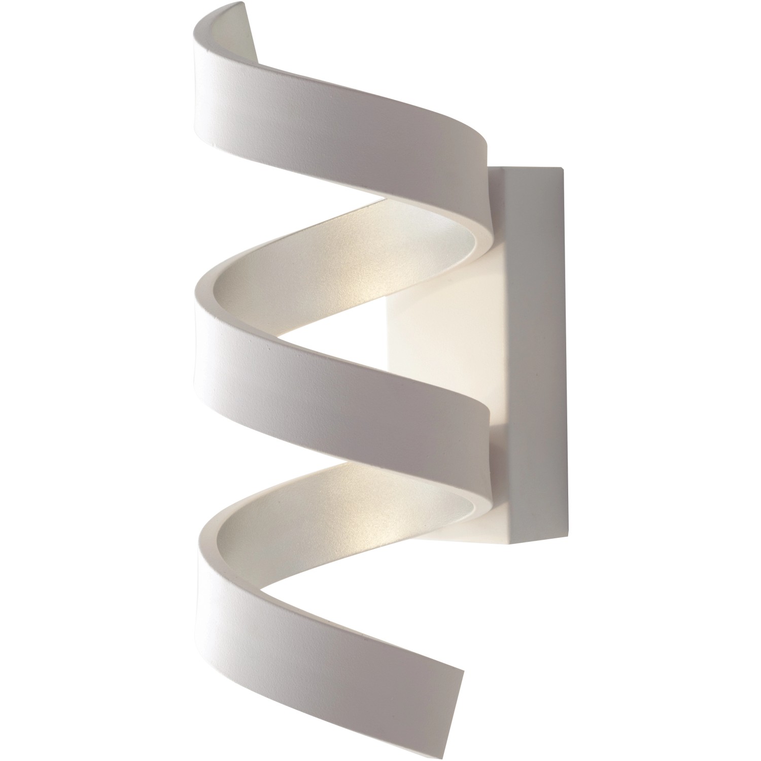 Luce Design LED-Wandlampe Helix Weiß-Silber 26 x 10 x 13,5 cm günstig online kaufen