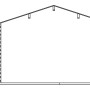 Schnittzeichnung Skan Holz Gartenhaus Holmestrand, 380x300cm, naturbelassen, mit Maßangaben.