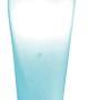 Näve Stehleuchte Tulip, Design-Lampe mit blau-weißem Schirm und Stahlfuß, 162cm hoch.