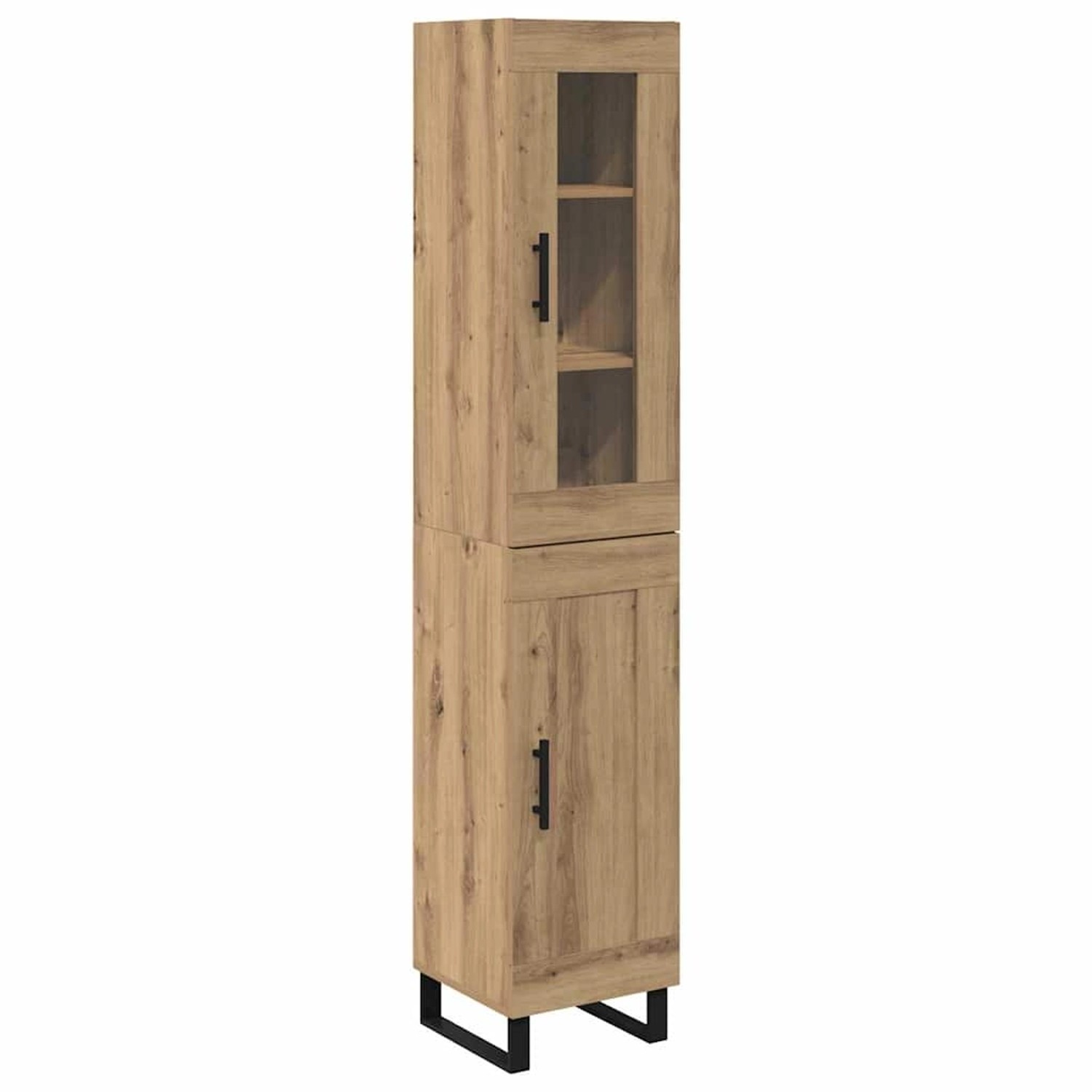 vidaXL Highboard Artisan-Eiche 69,5 x 34 x 180 cm Holzwerkstoff 3415983 günstig online kaufen