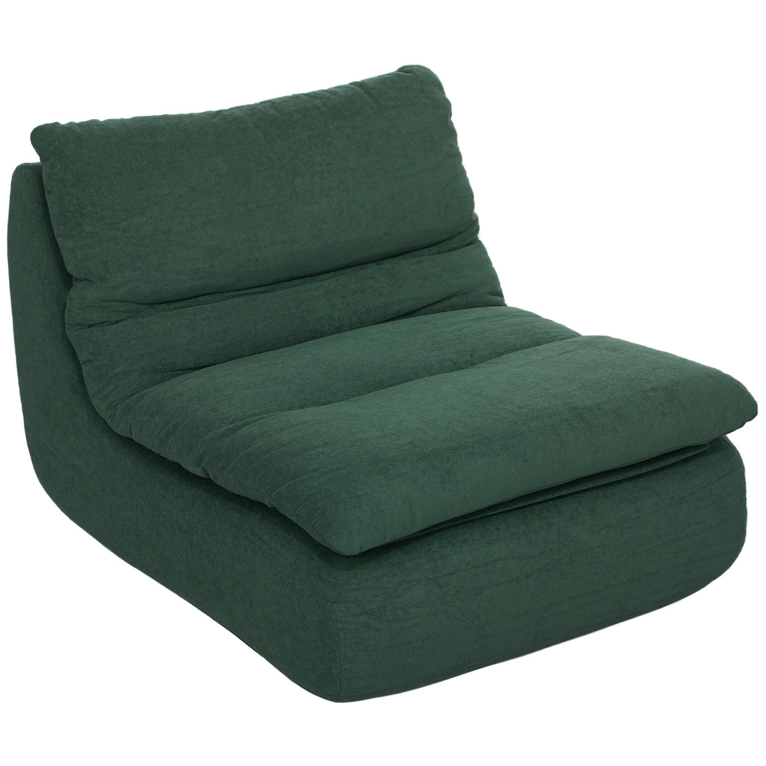 HOMCOM Bodenstuhl mit Einteiligem für Zuhause Büro 103L x 82B x 75H cm