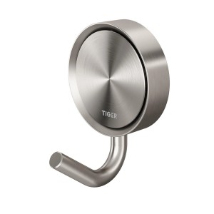 Tiger Handtuchhaken Ace, groß, aus gebürstetem Edelstahl.