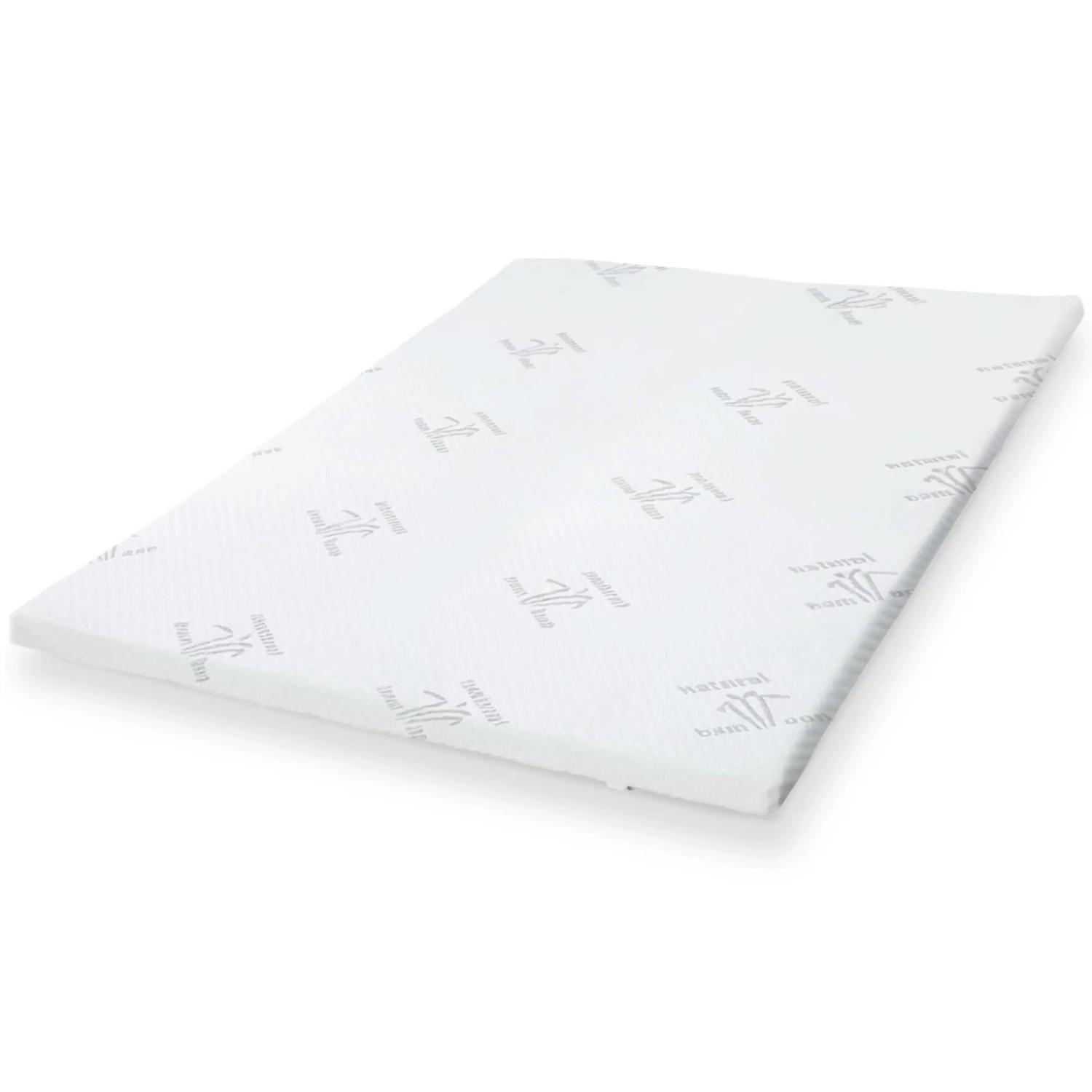 The White Stone Topper 160x195 cm aus Naturlatex Abnehmbar 5 cm  Atmungsaktiver und Hypoallergener Bambusstoff  Eckgummis zur Befestigung  Matratz