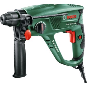 Bosch Bohrhammer PBH 2500 SRE, 600 W, grün, mit SDS-Plus Aufnahme für Stein-, Betonarbeiten.