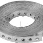 Feuerverzinktes Lochband, 17mm x 10m, aufgerollt. Ideal für Holzkonstruktionen und Winkelverbinder.