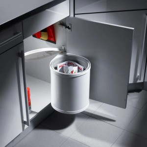 HAILO Abfallsammler Mülleimer Mono 15L Weiß 3515001