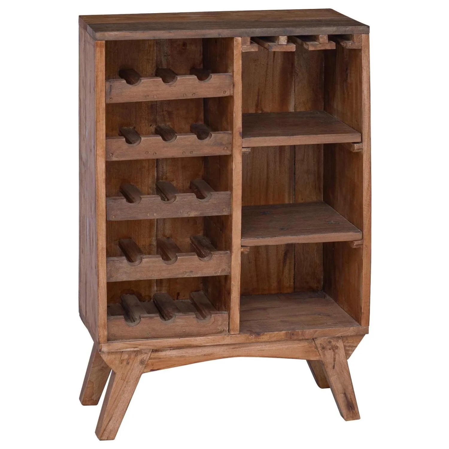 vidaXL Regal Braun 60 x 30 x 90 cm Massives Upgecyceltes Holz 42012373